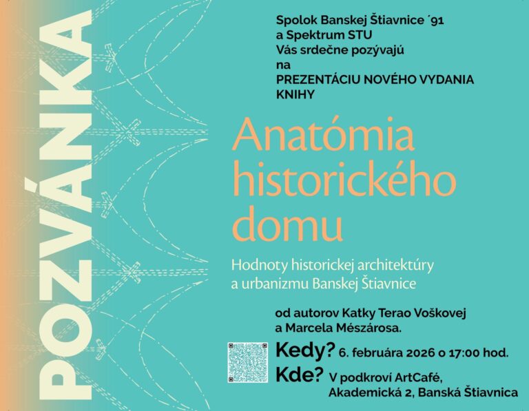 Anatómia historického domu / prezentácia knihy Kataríny Terao Voškovej 6.2.2026 o 17h00